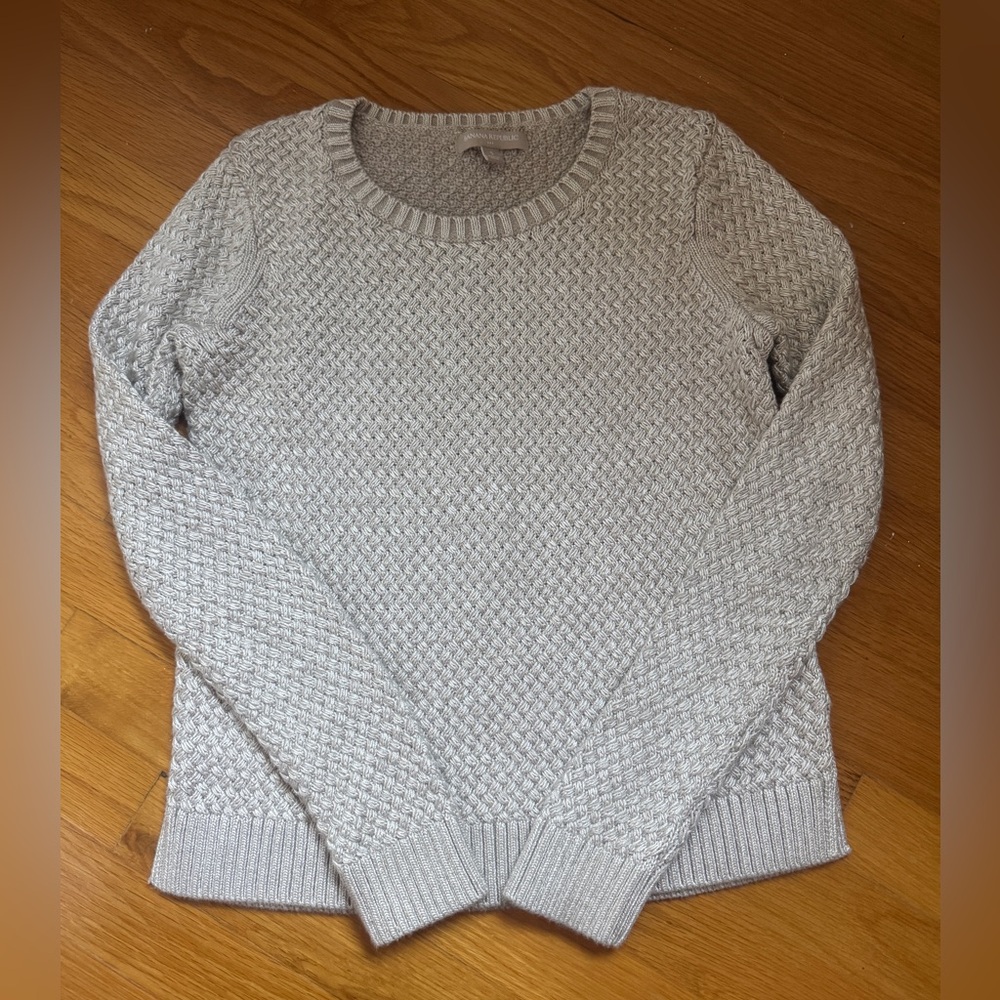 Banana Republic Textured Knit Sweater in Beige